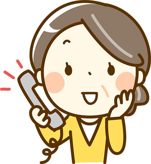 画像:電話をする大家さん